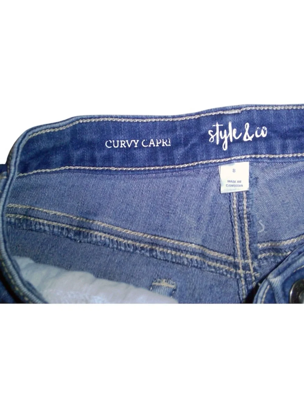 Style & Co. Dark Blue Straight Leg Women's Jeans - Picture 2 of 9